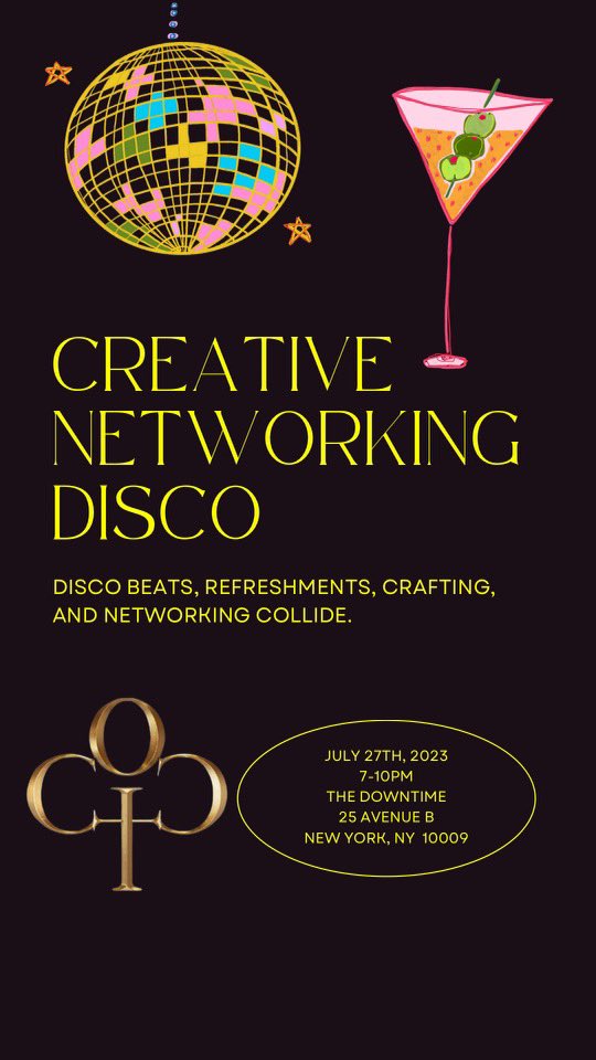 Come join me and <a href="/99angelsnyc/">Katelyn Hannan</a> in NYC on the 27th if you’re around! 

For creatives to network and a 15 minute creative consultation on their business! 

I’ll be vibing 😎

Guys &amp; Girls welcome 🙌

eventbrite.com/e/creative-net…