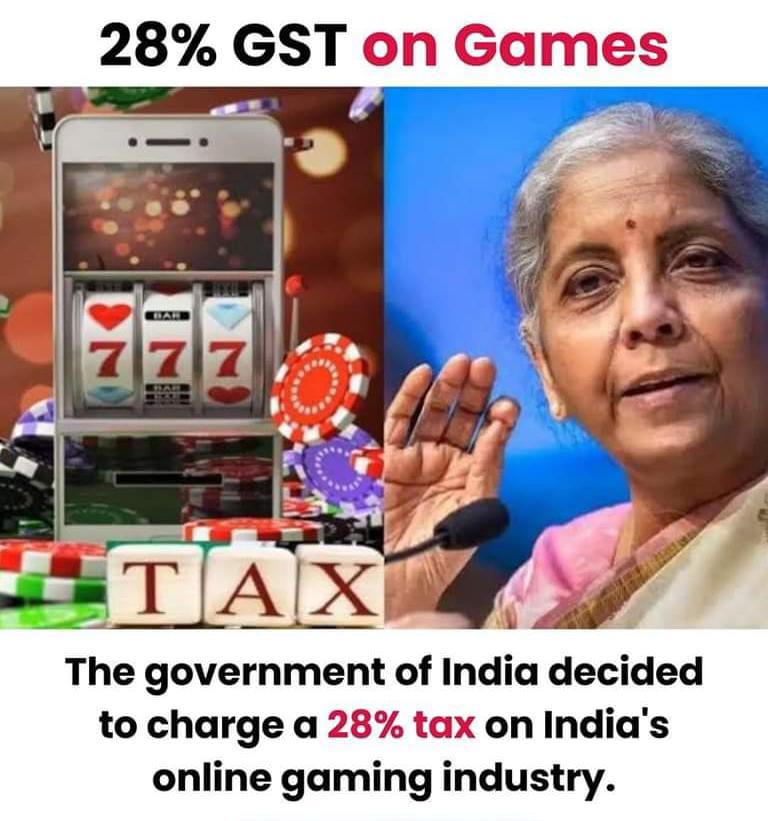 Tech20Free's tweet image. The GST Council’s decision to levy 28 per cent GST on turnover of online gaming has caused apprehension in India’s booming gaming industry.