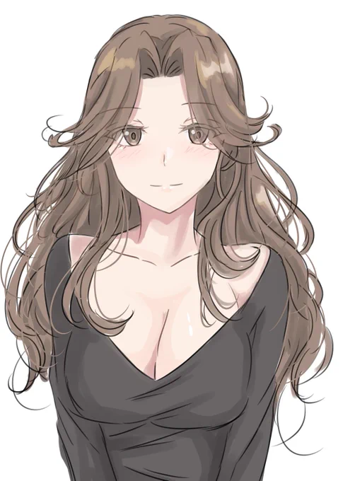 自分の絵に置換している時点で本家とは別物なんだけど、個人的こだわりポイントを作って描くのが自分なりのリスペクト、のつもり  髪型とかキャラを特徴づけしてる記号をどう拾うかが絵柄置換の醍醐味なのかもしれない  神通なら前髪のビヨンビヨン ここは絶対ビヨヨンなんだ  神通「びよよん」