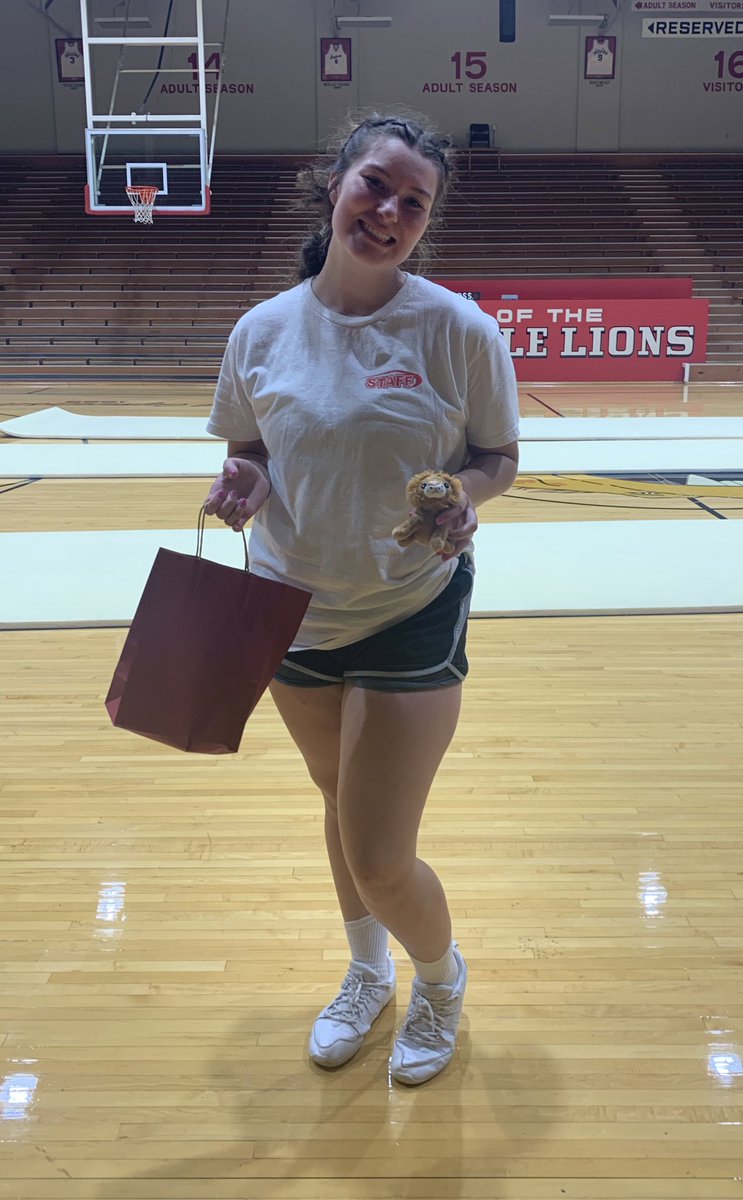 Our weekly challenge winner was Cecilia! Cecilia gets to take him Nellie because of her use of filler words, projection, cadence, and enthusiasm! ❤️