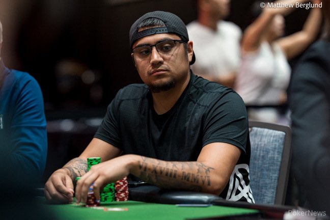 MJAcquiredTaste's tweet photo. Bryan Obregon of San Antonio is still alive at the World Series of Poker Main Event in Las Vegas.

Only 81 players left out of over 10 thousand that started.

Bryan has the 34th most chips at the moment.

Winner earns $12 million.

Worst Bryan can do at this point is $109K. https://t.co/ZKpuJMDw4v