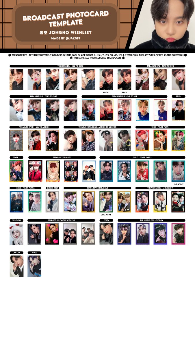 J4X0FF's tweet photo. ATEEZ broadcast streaming unit event pcs 

Photocard template wishlist complete wl

update: outlaw answer

Member individual: san mingi wooyoung jongho

Don’t crop my @ ~

공방 포카 포카리스트 산 민기 우영 종호 試験 当選者トレカ https://t.co/A6AKCaj02r