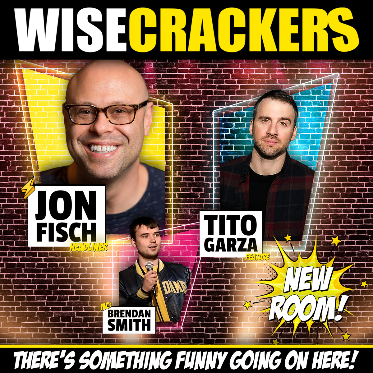 😆Come out and Laugh!
We're bringing an over the top hilarious show in our new room upstairs in <a href="/MoheganPA/">Mohegan Pennsylvania</a> this wkend with comedians Jon Fisch, Tito Garza, and Brendan Smith! Get tix now!
Doors 8 Show 9
<a href="/JonnyFisch/">Jon Fisch</a> <a href="/titogarzacomedy/">Tito Garza</a> <a href="/blacksab67/">Brendan Smith</a> 
Tix: $25ea bit.ly/3DcCARa
