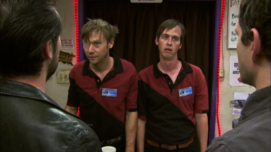 TheOtherBigO's tweet photo. Going from the video rental store business to owning a bowling alley. The McPoyles are true entrepreneurs. #SunnyFXX https://t.co/WBLgrpYpi7
