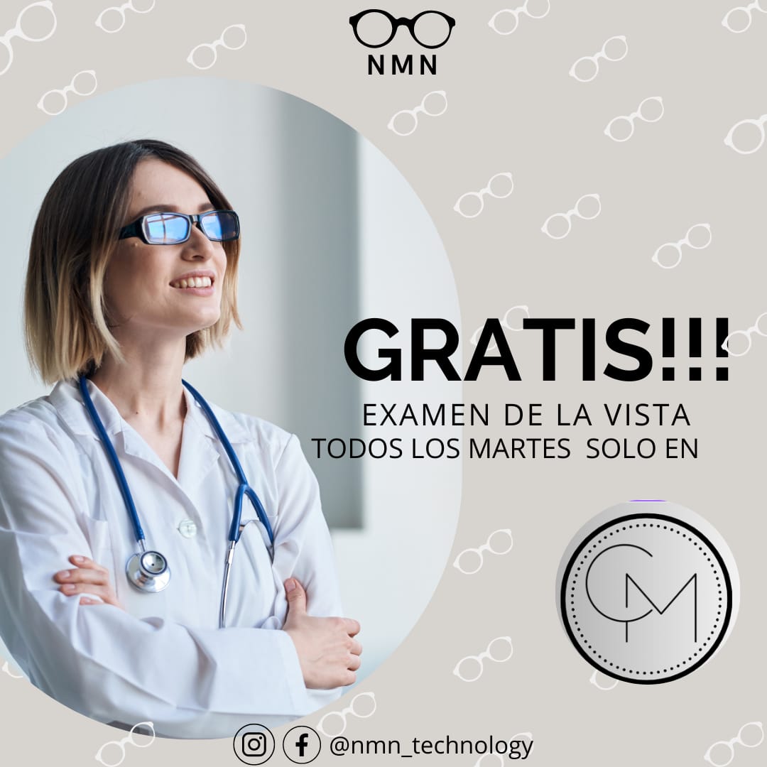 nmn_technology's tweet photo. Te esperamos todos los martes en CENTRUMALL para un examen de la vista gratis, solo en NMN! 👁️
.
.
.
Local 9, Av. del Valle 1201, 20326 Loretta Campestre, Ags., México
.
.
.
#nmn #glasses #Health #vista #ojos #examenvista https://t.co/rFj7gpG6of