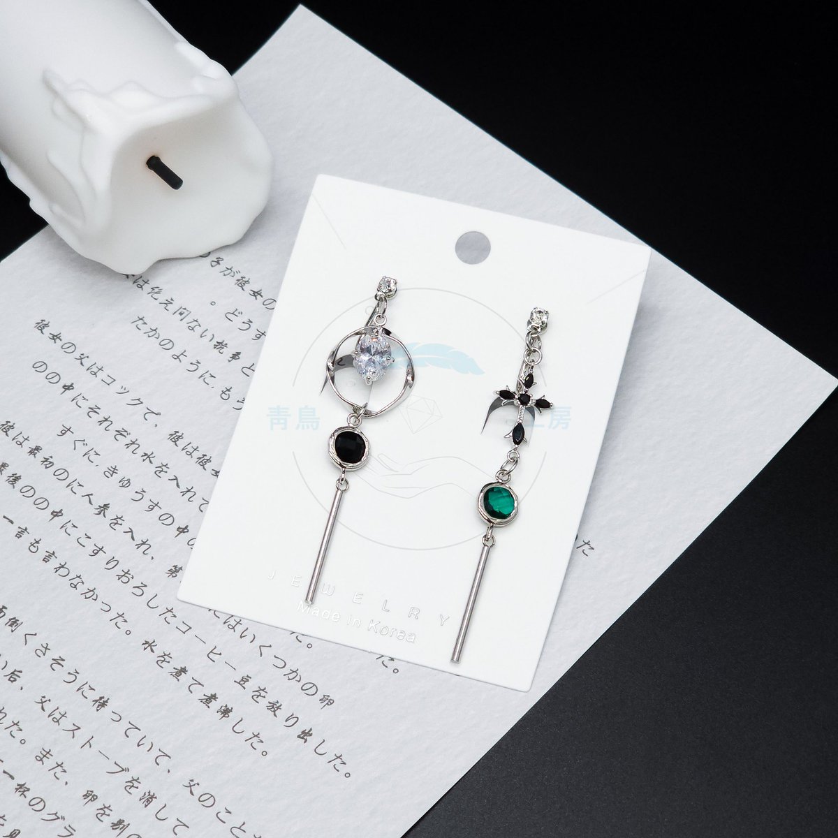 ☘️ 파랑새 타입 샘플 ☘️

┗ 귀찌 / 자캐 커플 테마
┗ 분위기 : 심플, 가벼움 선호
┗ 대표색 : 검정, 흰색, 녹색

커미션 신청해주셔서 감사합니다. 🤗

#커미션 #수공예 #수공예커미션 #귀걸이 #귀찌 #자캐굿즈