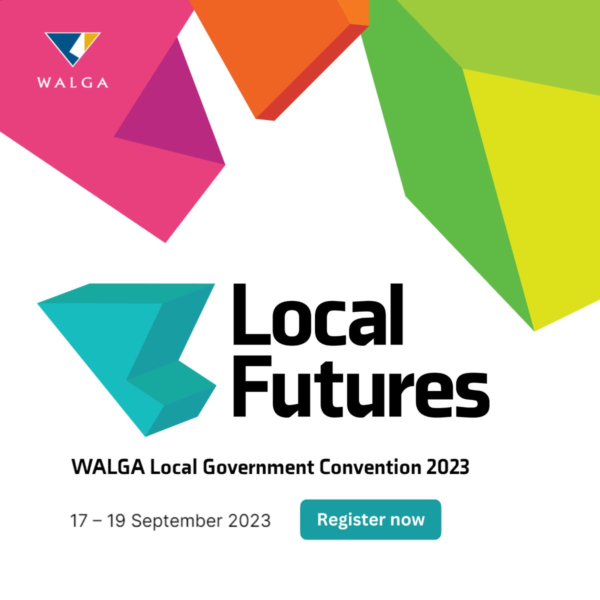 WALGA (@walga) on Twitter photo Register now to attend the WALGA Local Government Convention 2023 
Themed Local Futures, this year’s Convention will explore how Local Governments can enact and drive change for the benefit of their communities.   
Register today bit.ly/44EVbAP 
 
#LGC23 Register now to attend the WALGA Local Government Convention 2023 
Themed Local Futures, this year’s Convention will explore how Local Governments can enact and drive change for the benefit of their communities.   
Register today bit.ly/44EVbAP 
 
#LGC23