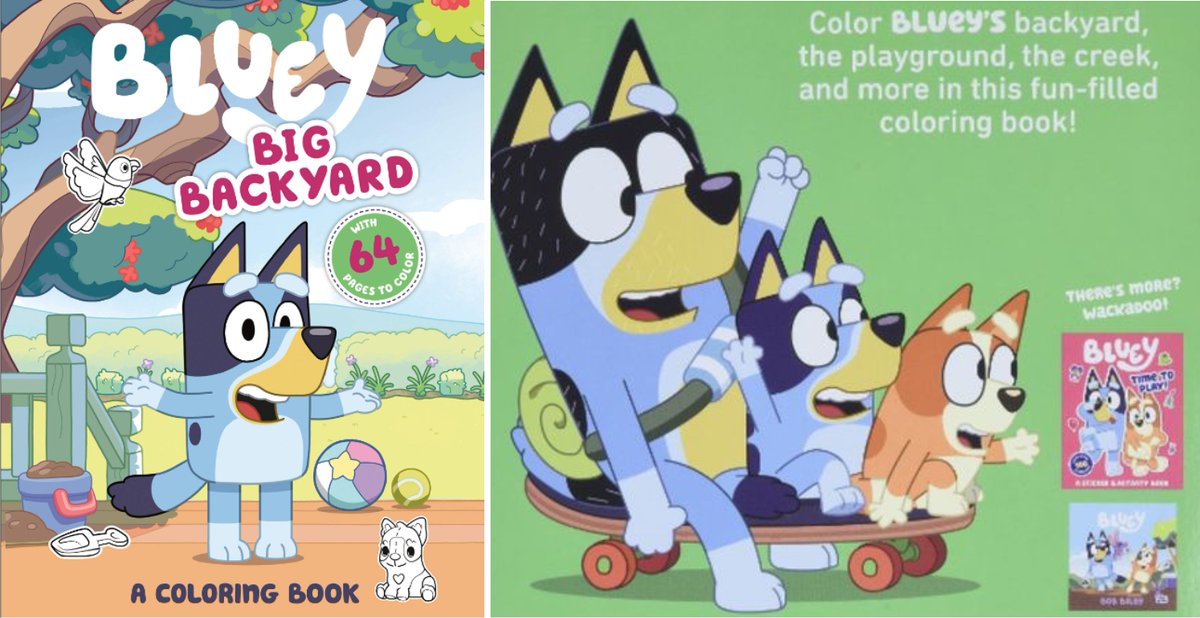 RicldpArtworks's tweet photo. Bluey, Big Backyard #ColoringBook https://t.co/aPRQEY6I6K #Amazonaffiliate #Bluey #coloring #BigBackyard #cutedog #4kids https://t.co/jLvKeSkMWM