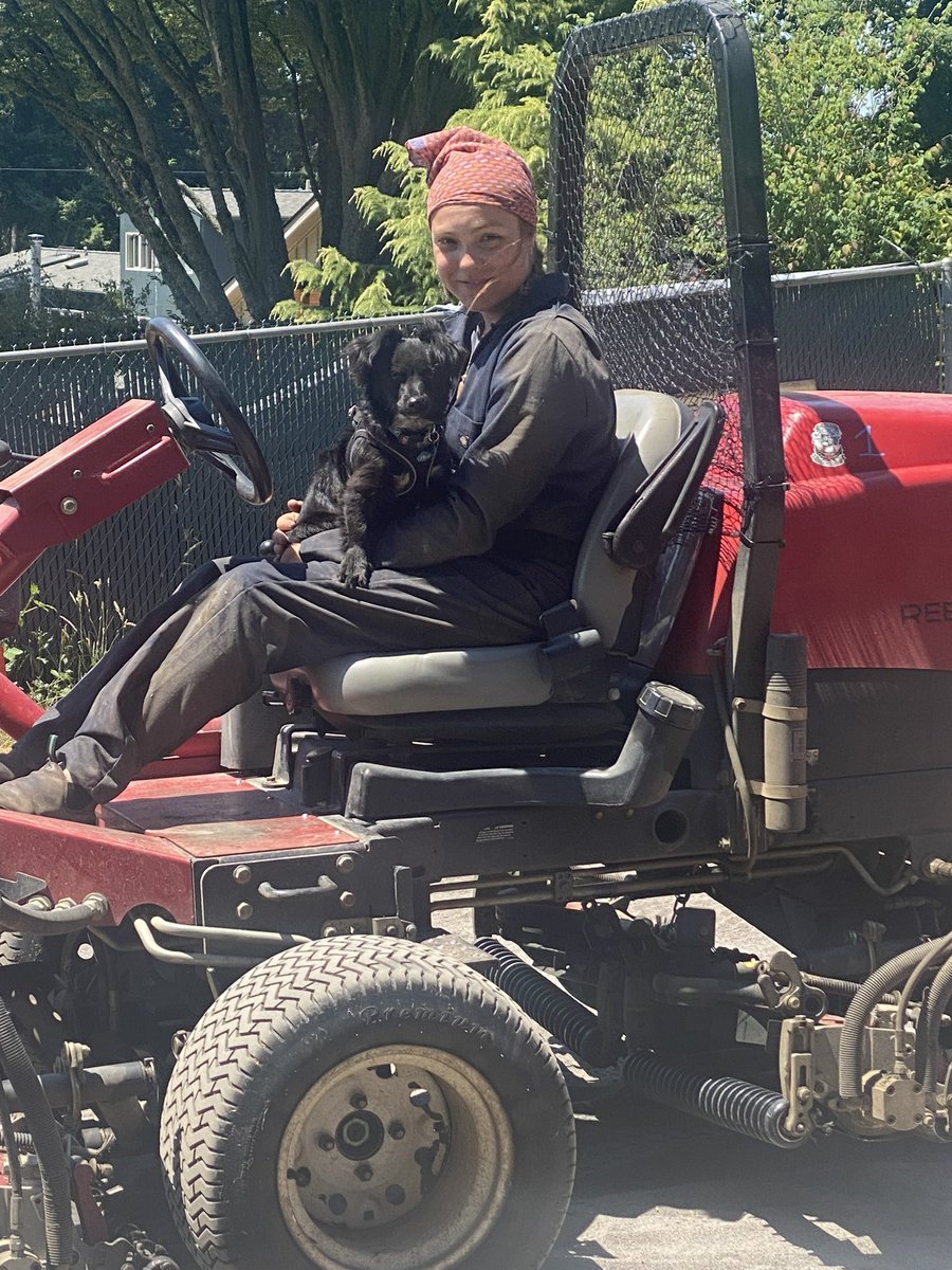 Ltowngolf's tweet photo. Kudos to @_savana_12 for applying to @GCSAA women’s leadership academy today. She can take apart orange green and red reels.  Spin grind and sharpen the bed knives and put them back together.  Run almost every piece of machinery on site. https://t.co/SPIbCd2IYw