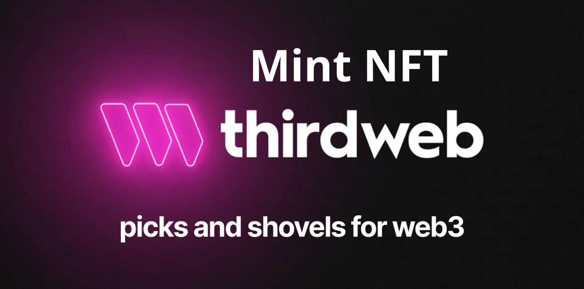 SỞ HỮU NGAY NFT TRÊN ZKSYNC ĐỂ CÓ CƠ HỘI NHẬN AIRDROP LỚN

@Thirdweb là nền tảng này cho phép bạn tạo bộ sưu tập NFT trên zkSync, đã huy động được 29 triệu đô la từ Coinbase Ventures, Polygon...

Cost : 3$

Follow và Retweet để làm ngay nào 
#zkSync