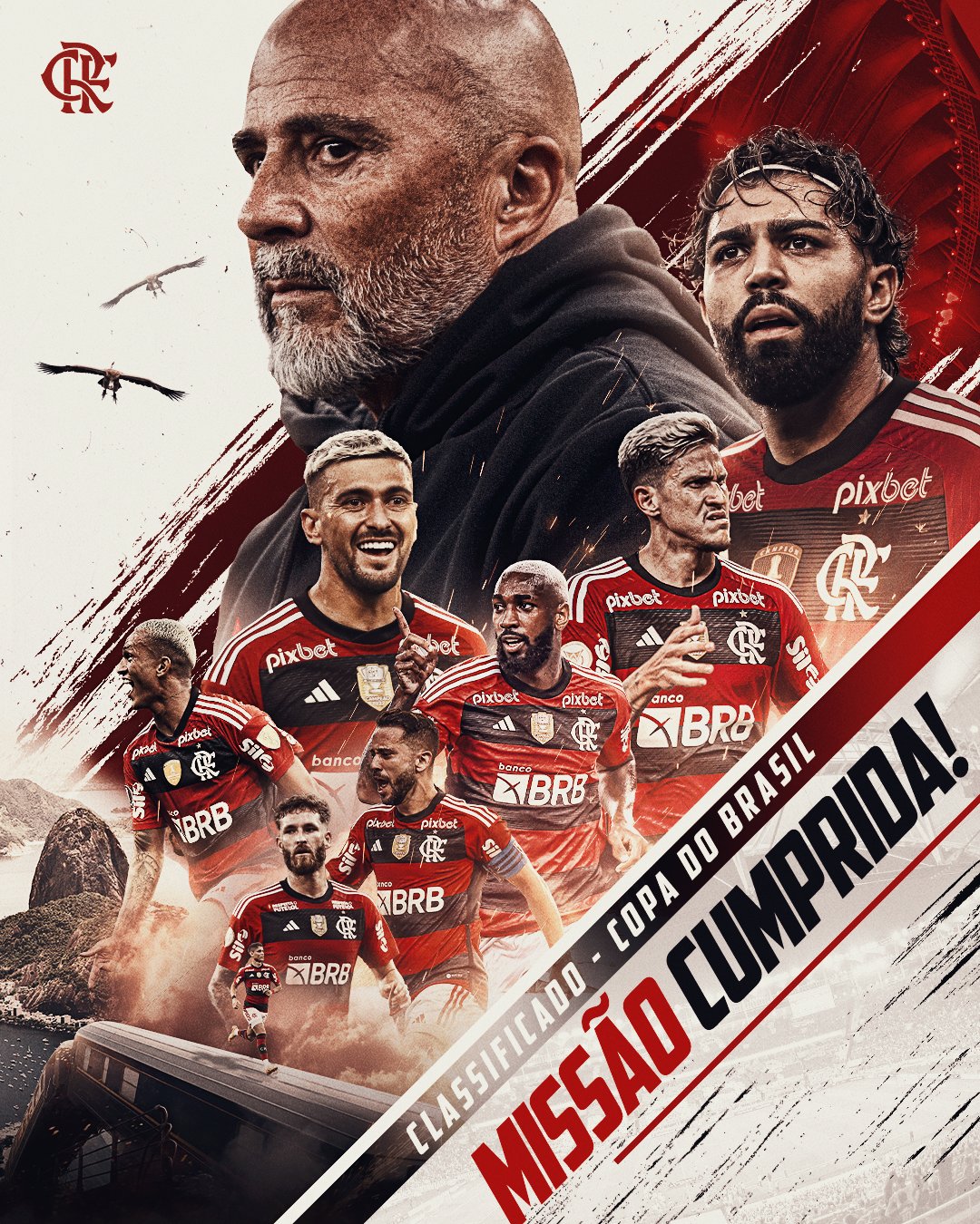 FERJ on X: PRA CIMA DELES Hoje, às 14h30, o @Flamengo, campeão