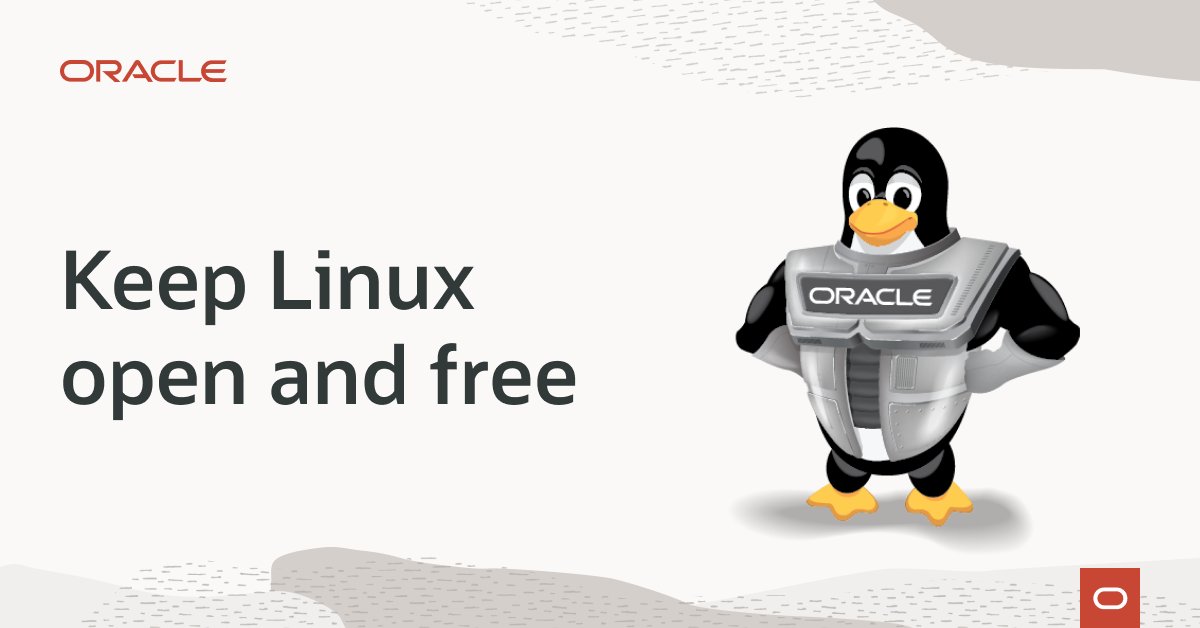 montegomillion's tweet photo. IBM no longer lets you create a free distribution of Red Hat Enterprise Linux. So create your free Linux distribution from Oracle Linux instead. Keep Linux Open and Free. https://t.co/FI5ndrn4GK https://t.co/xgQWqVxciM