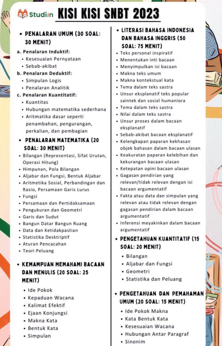 fluffchse's tweet image. halo! aku mau bagi² materi apa aja sih yang bakalan keluar di utbk? ini aku dapetin sebelum aku utbk ya, dari pada nganggur di galeriku aku drop aja.

semoga membantu! 💖
[ #studytwt #studyacc #AMBISVERSE #utbk ]