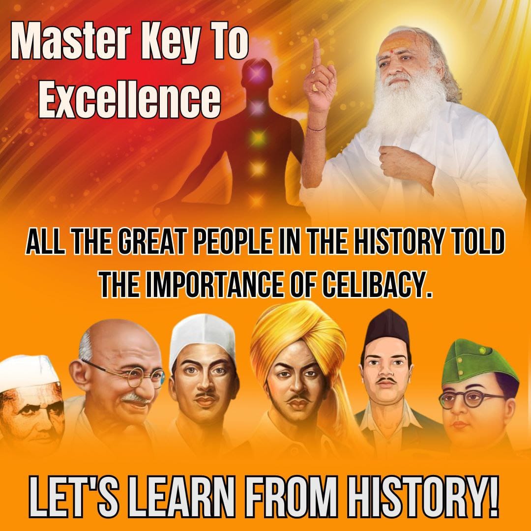 Anjuranglani4's tweet photo. @YssSpeaks Sant Shri Asharamji Bapu - वीर शिवाजी ने अनगिनत बार मुगलों के दाँत खट्टे किये थे ये सामर्थ्य उनमे ब्रह्मचर्य पालन से आया , अर्जुन को उर्वशी अप्सरा फ़ँसा न सकी, क्योंकि उन्होंने ब्रह्मचर्य व्रत लिया हुआ था,
Master Key To Excellence है ब्रह्मचर्य पालन।
#संयम_का_बल https://t.co/0NsTW6nqk9