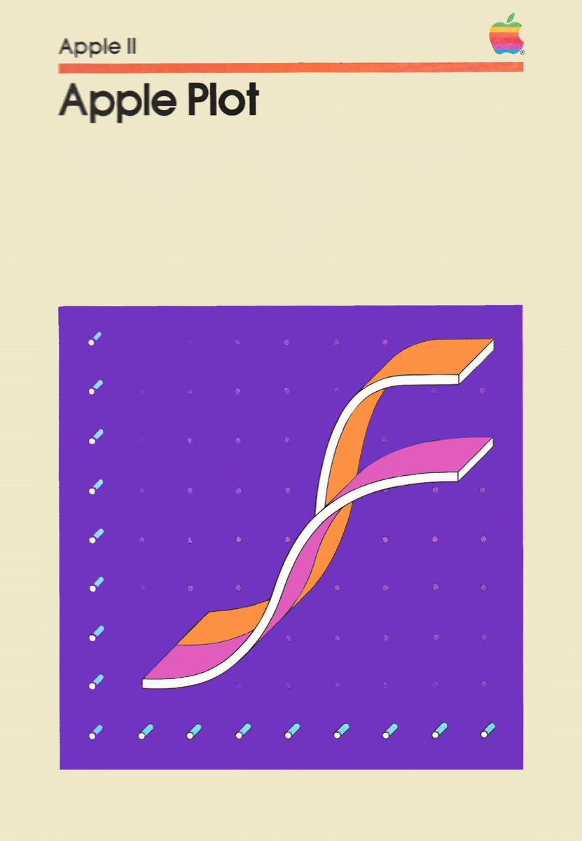 pixelbeat's tweet image. I&apos;m so obsessed w/ this 1981 Apple manuals aesthetic, I want to put it on a t-shirt.