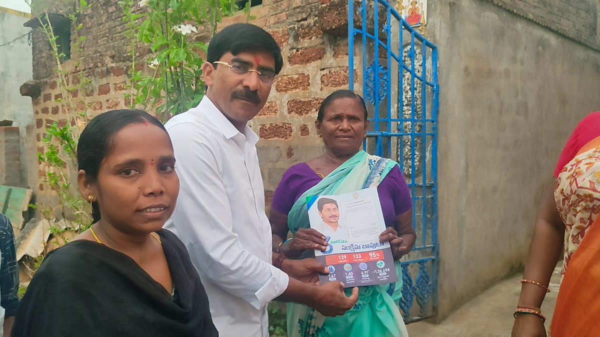 R_PratapReddy's tweet photo. Day 142 Participated in the Door-to-Door Outreach Program conducted in the Alluru Mandal Moopuru Village  Harijanavada of Kavali Constituency and interacted with our people to explain the several welfare schemes launched by Hon'ble CM @ysjagan Anna. 
#GadapaGadapakuManaPrabhuthvam