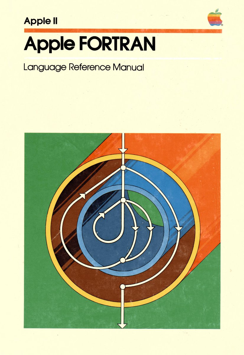 pixelbeat's tweet image. I&apos;m so obsessed w/ this 1981 Apple manuals aesthetic, I want to put it on a t-shirt.