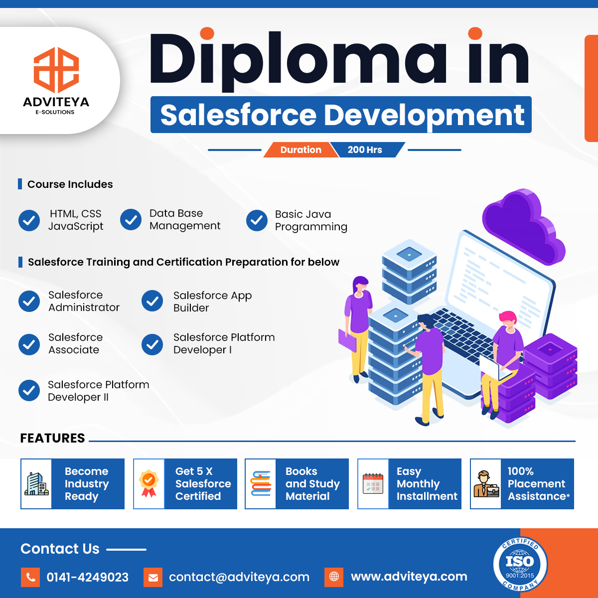 AdviteyaES's tweet image. 🚀Unlock your potential with our Diploma in Salesforce Development program!  In just 200 hours ⚓️

Visit us: adviteya.com

#SalesforceDevelopment #SalesforceCertification #SalesforceSkills #SalesforceTraining #SalesforceCareer #CloudComputing #CRM #TechEducation