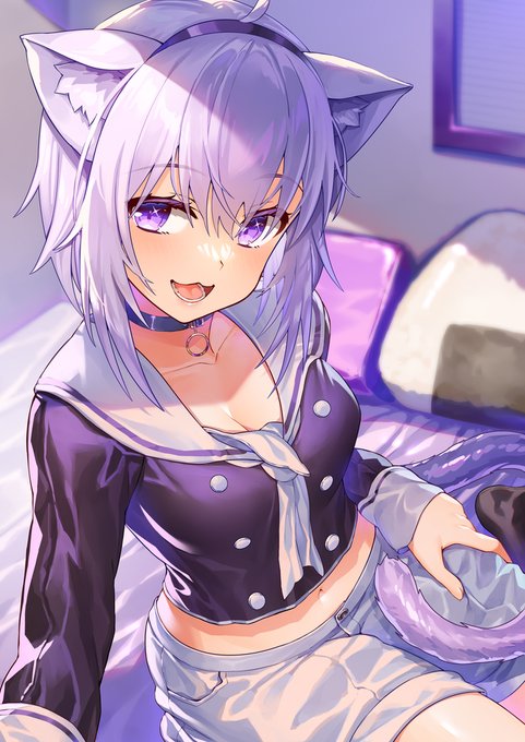 猫又おかゆ「猫又おかゆ #絵かゆ」|黄ばんだごはん＠お仕事募集中のイラスト