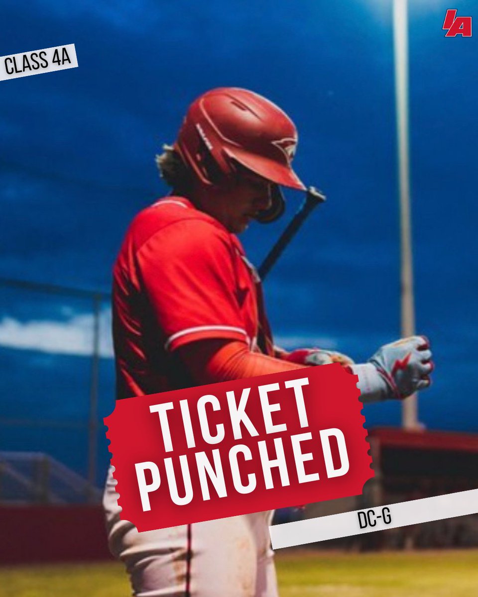 DC-G = TICKET PUNCHED 

#IAbaseball | #iahsbb