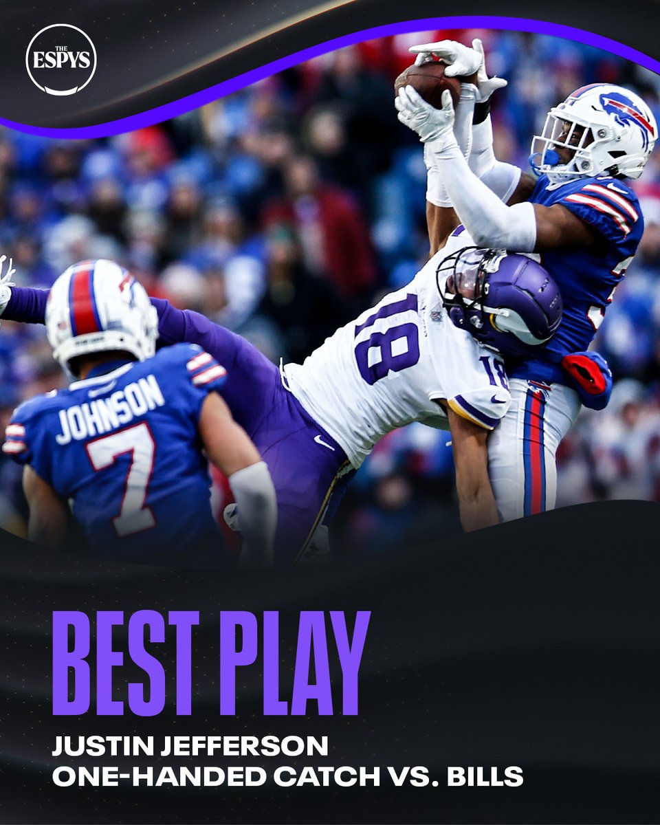 The ESPY for Best Play goes to Justin Jefferson 😤