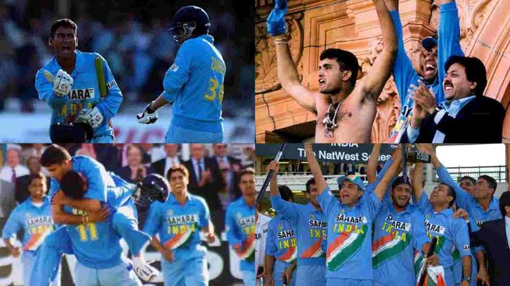 CricketMAN2 on X: On this day in 2002 - India won NatWest series in  England. India chased down 326 runs total in final match & In Final over vs  England at Lord's.