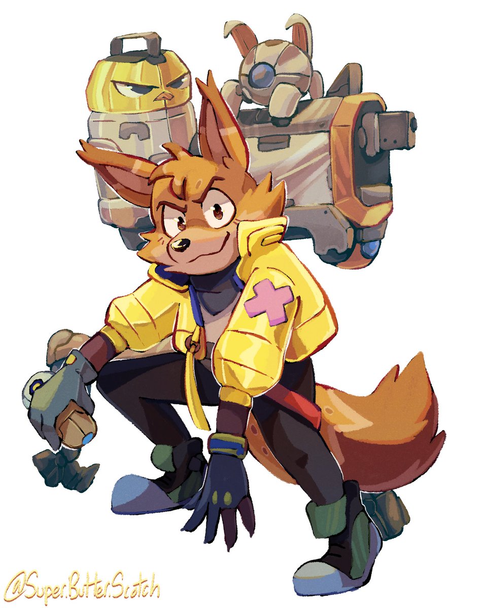 Commission for @Lucky_floofbean 💛🧡❤️