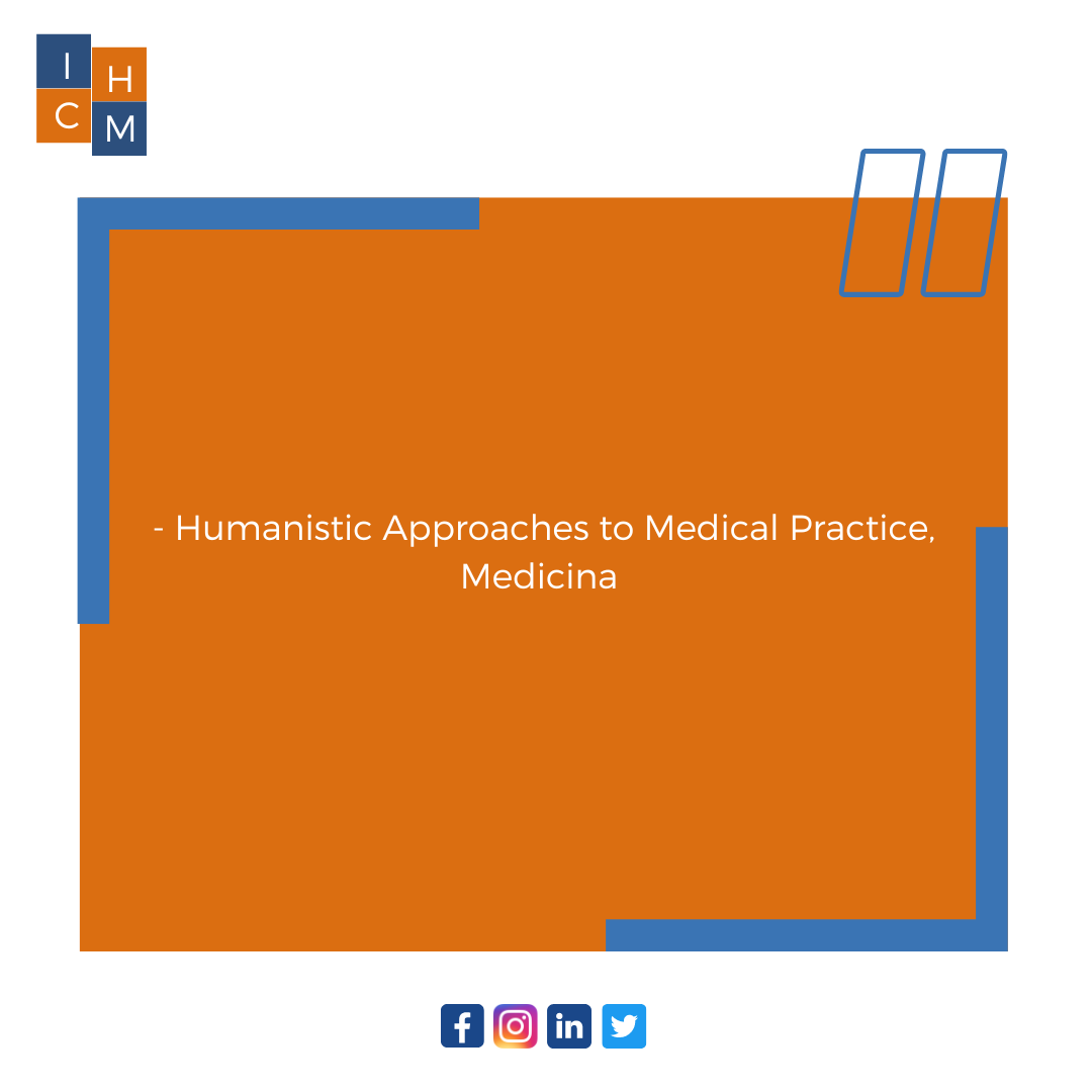 ICHMedicine's tweet photo. Strong relationships and humanistic values are essential in specialized medicine, as emphasized by this quote from Medicina. #ICHM #ICHMedicine #humanisticmedicine #health #healthcare #medicine  #humanisticcare #patinetcenteredcare  #humanism #doctor #MedTwitter #Medicina https://t.co/hmjnpFI84B