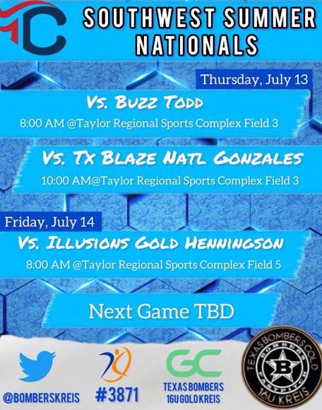 Sofia Rodriguez (@sofie_rod06) on Twitter photo Ready for a full Bomber Softball weekend! 🥎 Let’s Go! <a href="/BombersKreis/">Texas Bombers Gold Kreis</a> <a href="/StMUsoftball/">St. Mary's Softball</a> <a href="/BlinnSoftball/">Blinn College Softball</a> <a href="/CoachChurchie/">Rick Church</a> <a href="/TUSBTigers/">Trinity Softball</a> <a href="/UIWSoftball/">UIW Softball</a> <a href="/SEUSoftball/">St. Edward's Softball</a> <a href="/CruSoftball/">UMHB Softball🥎</a> <a href="/LamarSoftball/">Lamar Softball</a> #softball #fastpitch #slugger #catcher #athlete Ready for a full Bomber Softball weekend! 🥎 Let’s Go! <a href="/BombersKreis/">Texas Bombers Gold Kreis</a> <a href="/StMUsoftball/">St. Mary's Softball</a> <a href="/BlinnSoftball/">Blinn College Softball</a> <a href="/CoachChurchie/">Rick Church</a> <a href="/TUSBTigers/">Trinity Softball</a> <a href="/UIWSoftball/">UIW Softball</a> <a href="/SEUSoftball/">St. Edward's Softball</a> <a href="/CruSoftball/">UMHB Softball🥎</a> <a href="/LamarSoftball/">Lamar Softball</a> #softball #fastpitch #slugger #catcher #athlete
