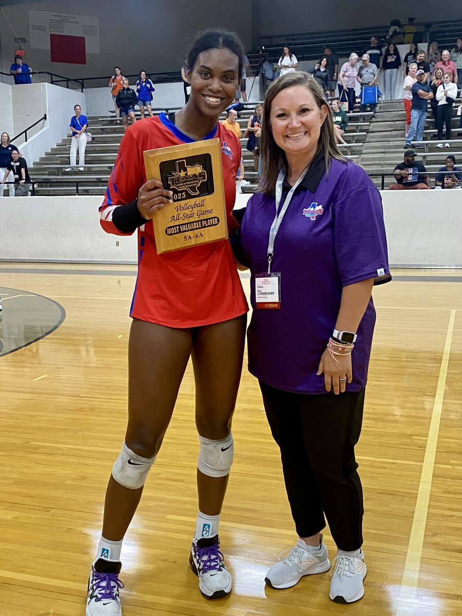AustinTGCA's tweet photo. TGCA 5/6a All Star Volleyball Score: 
25-20, 26-27,25-23,25-23
MVP:  Brianna Eatson, Flower Mound HS https://t.co/tEq1RzB6rF