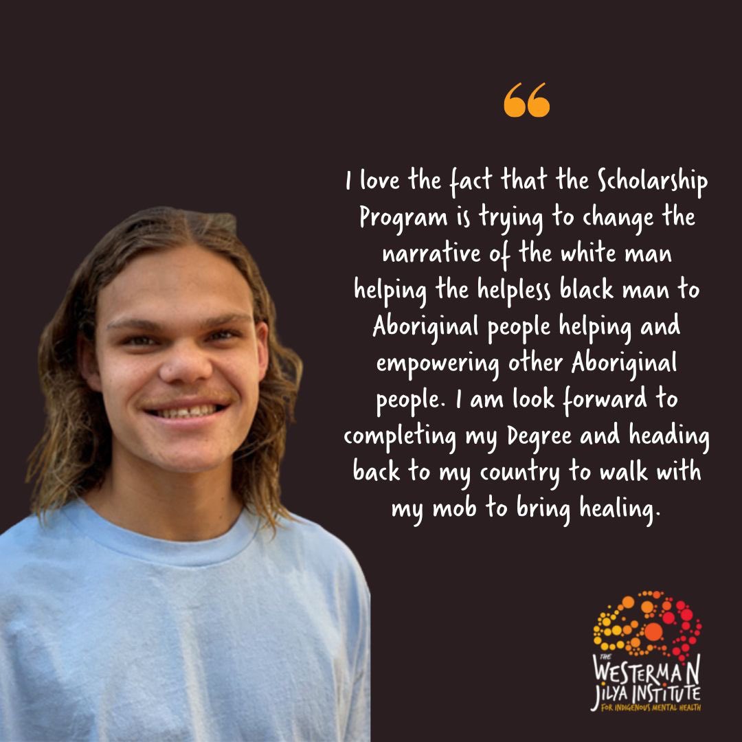 TracyWesterman's tweet image. Wisdom beyond his years, we're incredibly proud of you Tex who hails from Halls Creek.

Favourite part:

"When asked why Tex applied for the scholarship he said my mum kept sending the application for the scholarship to me over and over again, and you always do what your mum…