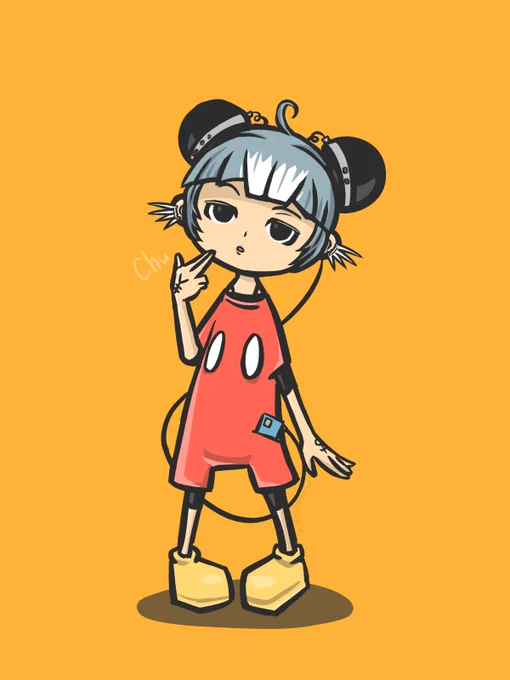 7/13 ねずみ子ちゃん  #イラスト #一日一絵