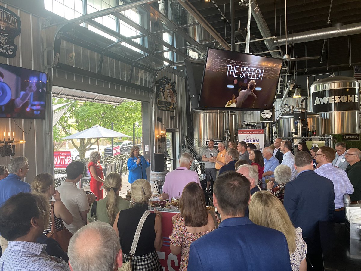Great event tonight in Village of West Clay for Loren Matthes for Carmel City Council and <a href="/SueFinkam/">Sue Finkam</a>!