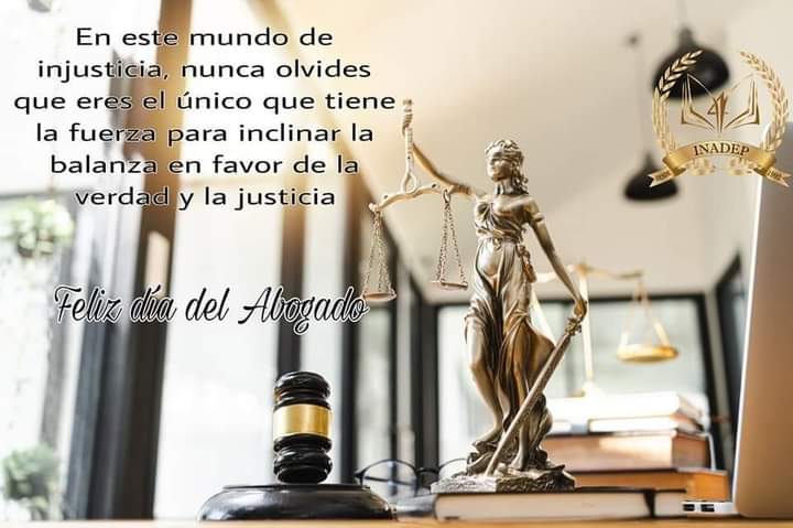 🎉 ¡Hoy se celebra el Día del Abogado en México! 🎉

Los verdaderos abogados son ejemplo de ética, honradez y dedicación, su labor marca la diferencia en la construcción de una sociedad más justa 🙌🏼⚖️
Felicidades colegas y amigos 👏👏👏
 #12DeJulio2023