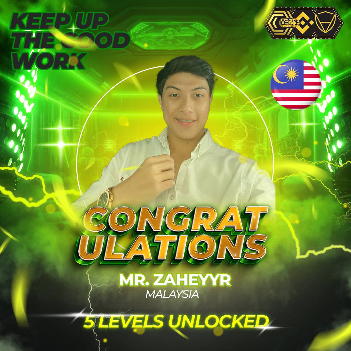 CverseOfficial's tweet photo. 🕺Optimism is essential to achievement and it is also the foundation of courage and true progress

Congratulations to these representatives. May your hard work paid off. Keep on with your dedication and stay focus for next achievement🕺

#cverse #ccoin #staking #gamefi https://t.co/hxhVqQoW2P