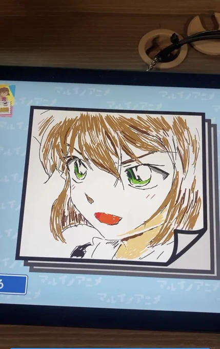 渋谷のコナンランドで描いてきた
左側の液タブ 
