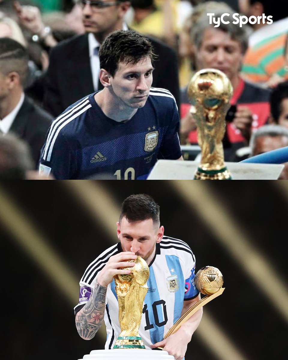 🥺 A 9 años de la final del Mundial de Brasil 2014.

🏆🇦🇷 Al final, hubo recompensa.