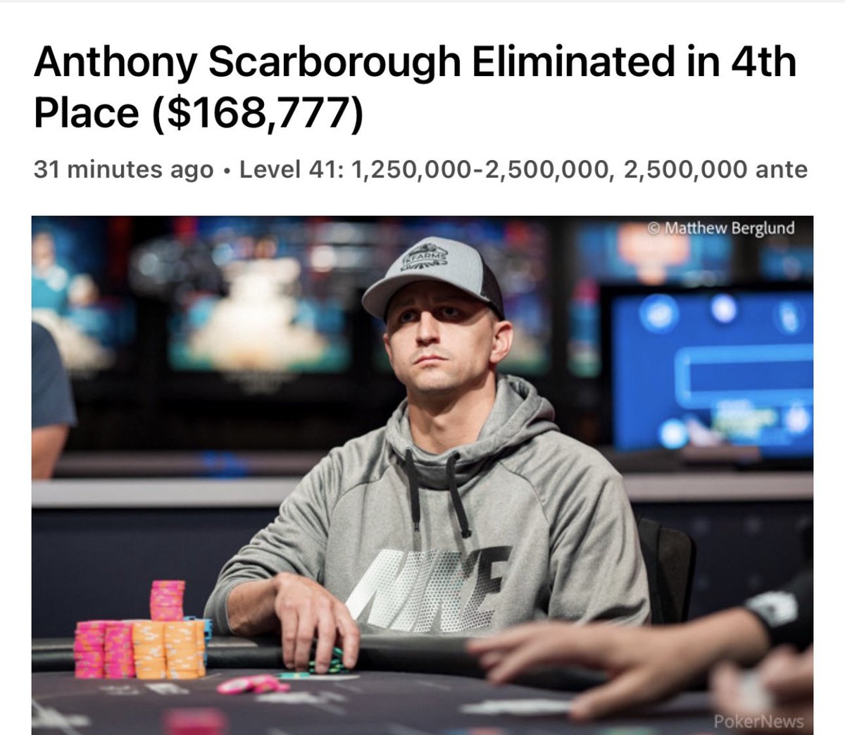 Set a new high score by a long ways! <a href="/IMatakis/">Ian Matakis</a> has taken  me to the next level and I’m excited to continue to grow with him! Also, HUGE shoutout to <a href="/TerenceAntony/">Terence Reid</a> for being on the rail  and keeping the mental game in check. Couldn’t have done it without him.
