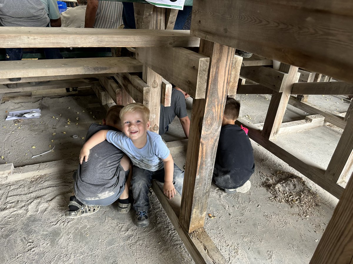 Went back home to the pig show today. 

Never realized how proud/happy I would be seeing my son playing under the bleachers, in the dirt, with kids he doesn’t know 💙

#DirtyBoy #FairSeason23 #NewFriends #DirtFarming