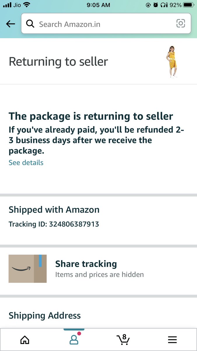 mdsarvaralam786's tweet image. Hey @Amazon, it's been nearly a month since I raised a return request on 21st June, and it's still pending. Can you please provide an update? I'm eagerly waiting for the process to be completed. #CustomerService #ReturnRequest 
@amazonIN