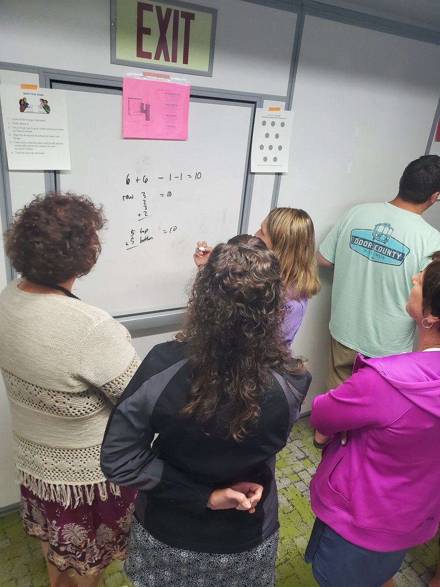 Boggseys's tweet image. Day 1 of 4: Trying out several math chats from @CPMmath Inspiring Connections - number talks, dot talks, which one is unique &amp;amp; data chats -all ways to increase access and engage students in the first five minutes.  #math #moremath #mathteacher
