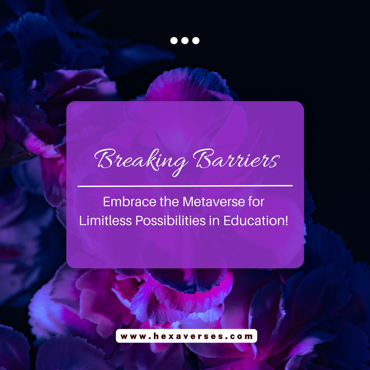 Hexaverse_'s tweet image. Breaking Barriers

Embrace the Metaverse for Limitless Possibilities in Education!

#learn2earnmetaverse #metaclassroom #metaverseineducation #education #edtech #nextgenlearning #virtuallearning #futureoflearning #edtechrevolution

🔥Website: hexaverses.com