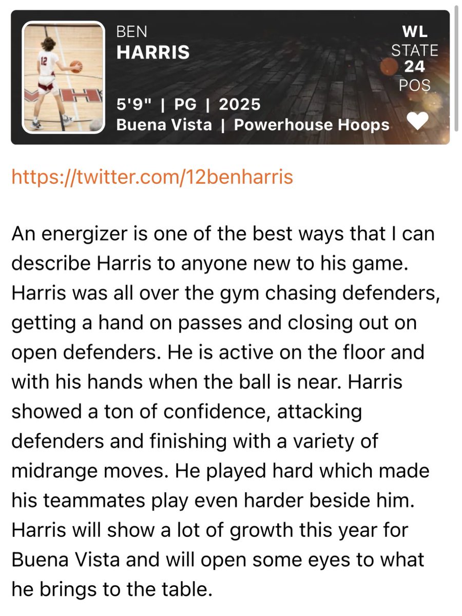 realGordonOwens's tweet photo. Pretty much sums up your game, @12benharris. Nice work!

@PrepHoops #PrepHoops
@OPS_BVBB #Run32 
@BleacherPreach4 
#BringOnTheBison🦬
#RunWithTheHerd🦬
#BornBold 🦬
#GoBison 🦬🏀 https://t.co/HesuXbHQ4X