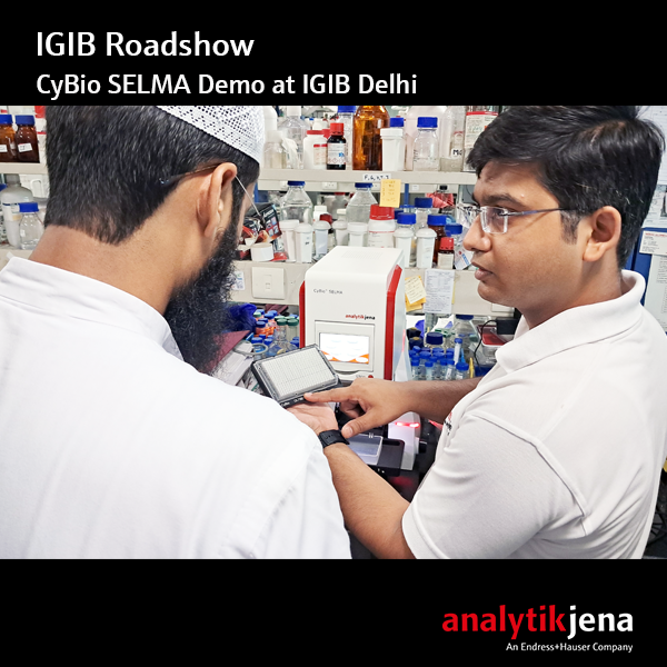 We demo CyBio SELMA at IGIB roadshow, excited to collaborate &amp; advance research!  #IGIBRoadshow #CyBioSELMADemo #LifeSciences #Biotechnology