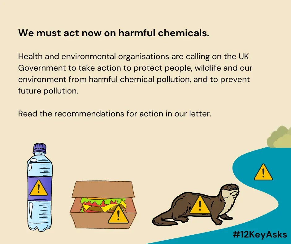 CHEMTrust's tweet photo. Two years ago 27 health and environmental NGOs wrote to the UK Government outlining #12KeyAsks for the UK #ChemicalStrategy and we are still waiting for policies to prevent pollution.
We're bringing attention back to these Asks and calling for action ➡️ https://t.co/9fSF0uAucq https://t.co/5DcibOZNxD