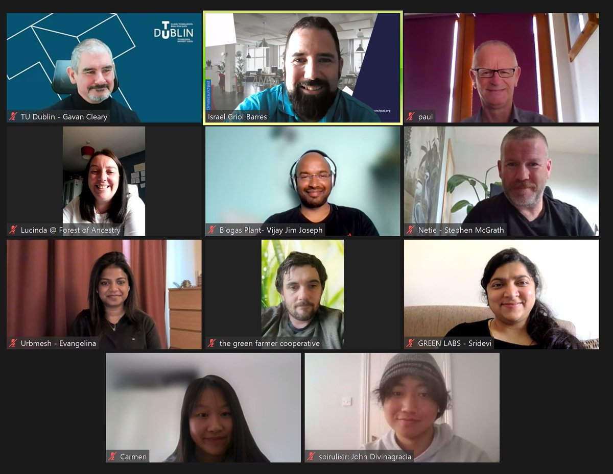 Climate LaunchPad 2023 welcomes our Irish contestants to the Online Bootcamp sessions led by Israel Griol Barres of Universitat Politècnica de València (UPV) #climatelaunchpad
