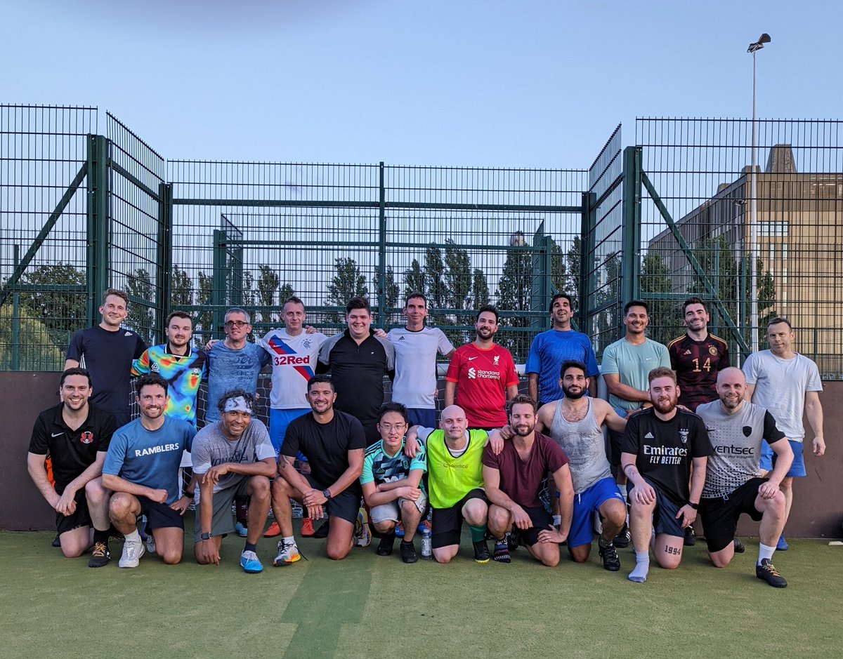 What a fun session last night at football. Record numbers for our Wednesday session with 2 pitches and 4 teams booked for 2 hours of football in glorious sunshine. A great laugh. Football clearly is for all - even if they dont all want to be papped