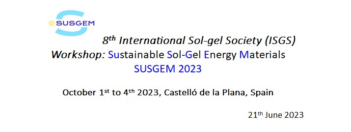 Sociedad Española de Cerámica y Vidrio (SECV) (@socespceramvidr) on Twitter photo #SUSGEM2023 ¡Today last call for abstract submission! sites.google.com/uji.es/susgem2… <a href="/isgs_sol_gel/">ISGS - International Sol Gel Society</a> <a href="/UJIuniversitat/">Universitat Jaume I</a> <a href="/inam_uji/">INAM UJI</a> #SUSGEM2023 ¡Today last call for abstract submission! sites.google.com/uji.es/susgem2… <a href="/isgs_sol_gel/">ISGS - International Sol Gel Society</a> <a href="/UJIuniversitat/">Universitat Jaume I</a> <a href="/inam_uji/">INAM UJI</a>