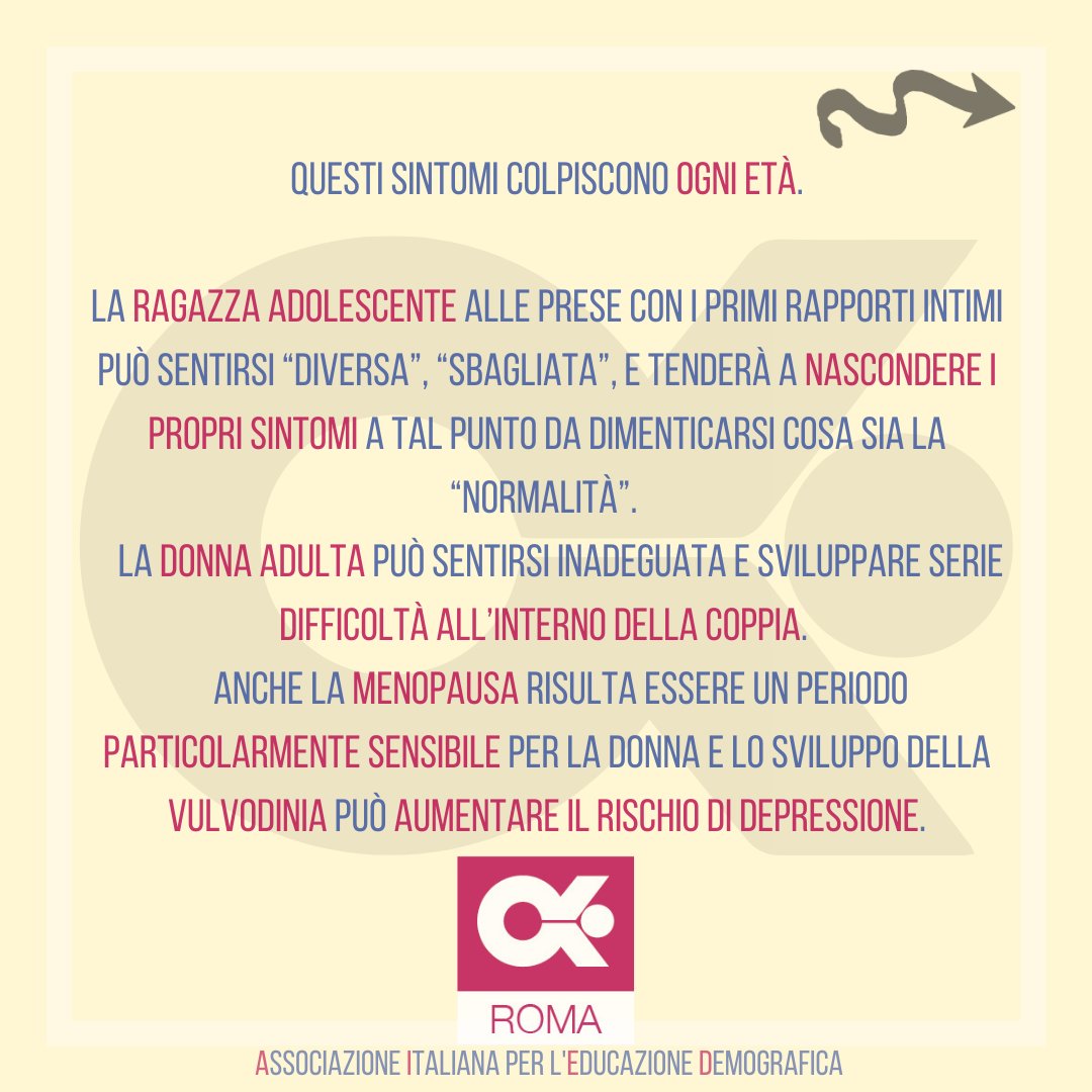 aiedroma's tweet photo. 🌻 Come può essere affrontata la vulvodinia da un punto di vista psicologico? Scopriamolo con la Dott.ssa @FlaviaCapo nelle slide!
Commentate o scriveteci per qualsiasi domanda! https://t.co/Wz2sWVuBXN