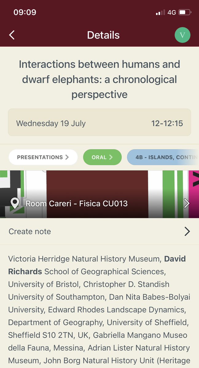ToriHerridge's tweet image. I’m giving TWO talks at @InquaRoma2023, both on Wednesday 19th, in Session 25

🐘12-12:15 (presenting on behalf of @david_r1chards, w/STACKS of colleagues) Humans &amp;amp; Dwarf Elephants

🏝️12:30-12:45 w/@DrEleanorScerri A Quaternary Galapagos

Add them to your #INQUARoma2023 schedule!
